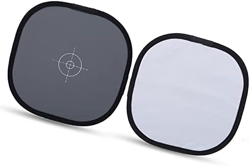 DPOFIRS 30 cm de balanço de balanço de branco cinza, dobrando 18% de balanço de balanço com acessório de fotografia de bolsa para balanço de branco na câmera ou pós-processamento de balanço branco
