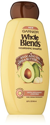 Garnier inteiro mistura shampoo nutritivo com óleo de abacate e extratos de manteiga de karité, para cabelos secos, óleo de abacate/manteiga de karité, 22,0 fl oz
