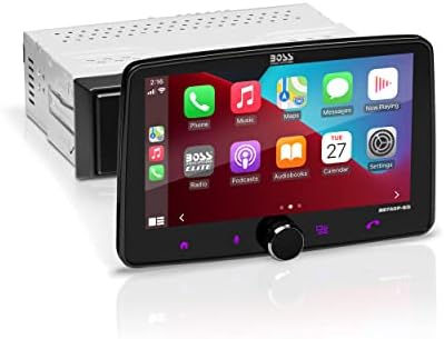 Sistemas de áudio -chefe BE7ACP -SD Sistema estéreo - Apple CarPlay, Android Auto, Din único de 7 polegadas, tela sensível ao toque, unidade de cabeça Bluetooth, receptor de rádio, sem CD player,
