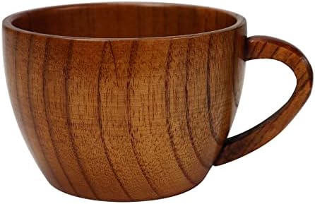 Koqye Copos de chá de madeira Koqye Arcado de chá pequeno de madeira de madeira natural Copo de café, Canecas de chá para café