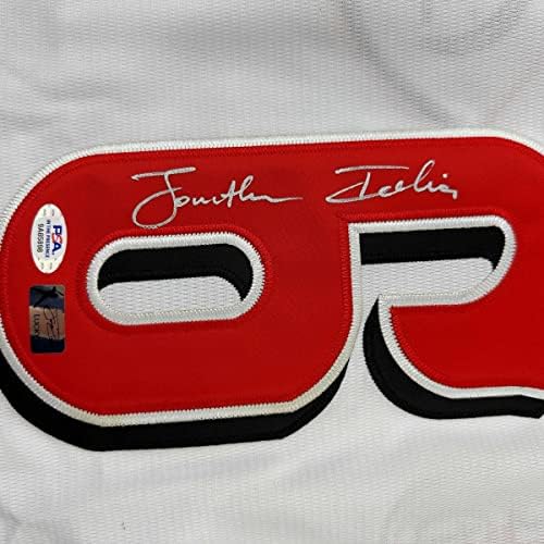 Jonathan Índia autografado/assinado Jersey de beisebol branco JSA CoA