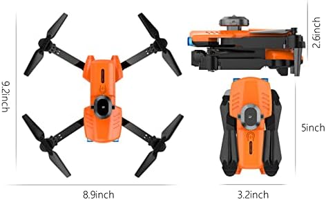 Mini drone com câmera, evitação de obstáculos inteligentes, drone FPV dobrável com câmera Wi -Fi de 1080p para adultos e crianças,