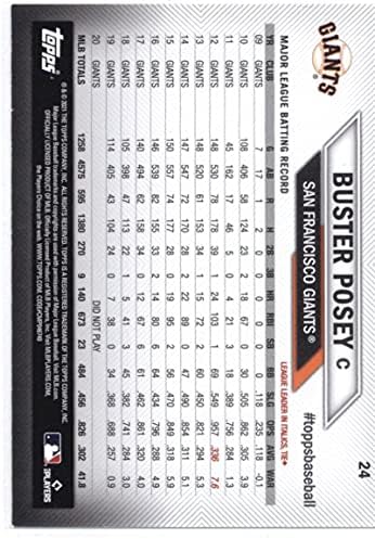 2021 Topps National Baseball Card Dia #24 Buster Posey NM-MT São Francisco Giants Baseball