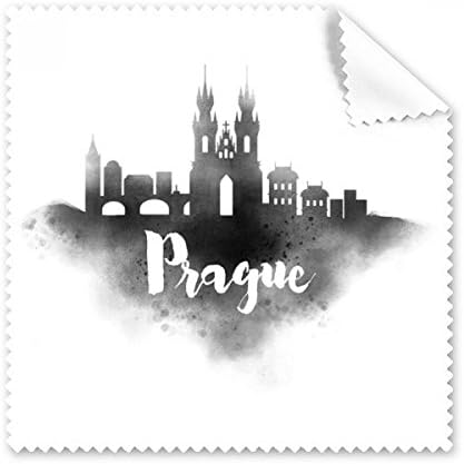 Praga tcheco Landmark City Limpeza de pano de pano Tela de óculos Limpador 5pcs