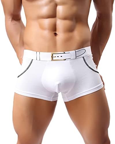 Mens boxers roupas íntimas masculino casual respirável calcinha calça de algodão estampa de estampa de estampa de boxer confortável