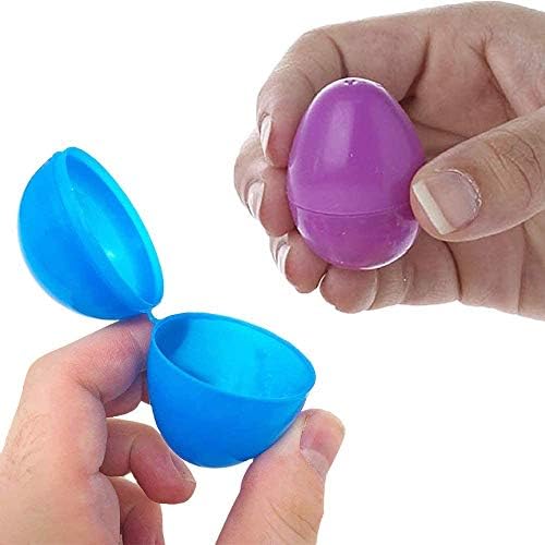 A empresa Dreidel Company Páscoa encheu ovos de Páscoa com dobradiça a granel colorido ovos de Páscoa de Páscoa, perfeitos para caça a ovos de Páscoa, ovo surpreendente, caça à Páscoa, 2,25 cores variadas