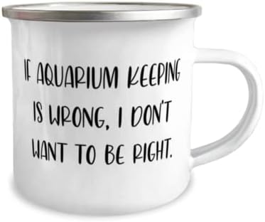 Idéia única Manter aquário, se a manutenção do aquário estiver errada, eu não quero estar certo, nova caneca de 12 onças para