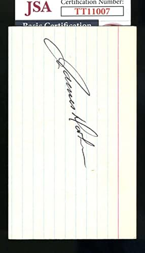 James Doohan JSA CoA assinou Star Trek 3x5 Index Card Autograph
