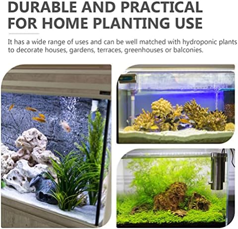 Zerodeko 4pcs Planta aquária Planta, copo de plantador aquático de plástico com ganchos suspensos, peixe tanque de tanques de peixe Stand decorativo Acessórios para aquários vivos ao vivo