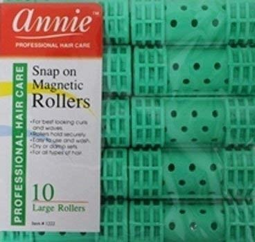Annie Snap-on Magnetic Rollers Large 10 Pcs #1222