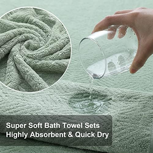 Toalhas de mão de 2 peças de 2 peças portáteis Ultra Microfiber Soft Bath Toards