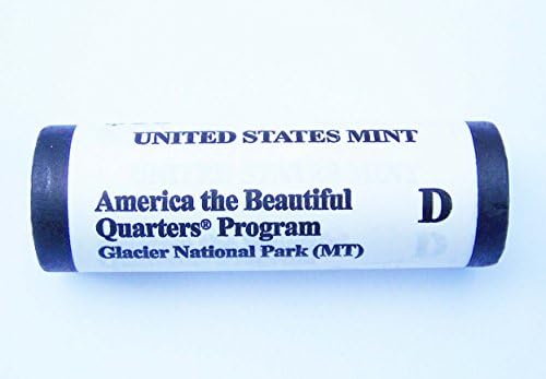 2011 P e D Glacier National Park Quarter em Roll Mint original, conjunto de 2 roll
