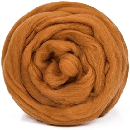 Dolelai 100g Creme Branco Felting Wool Lã Felcida Diy Handcrafts Bordado Bordado de lã de lã de lã Bolas de lã