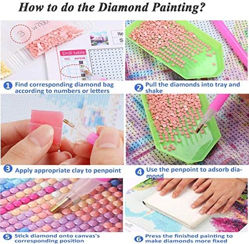 Kits de pintura de diamante 5D DIY para adultos Drill redondos completos Bordado de cristal Cross Stitch Mosaic Arts Craft Home