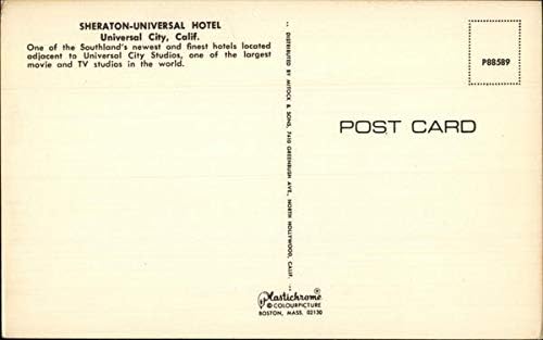 Sheraton-Universal Hotel Universal City, California CA Original Vintage Post-Card