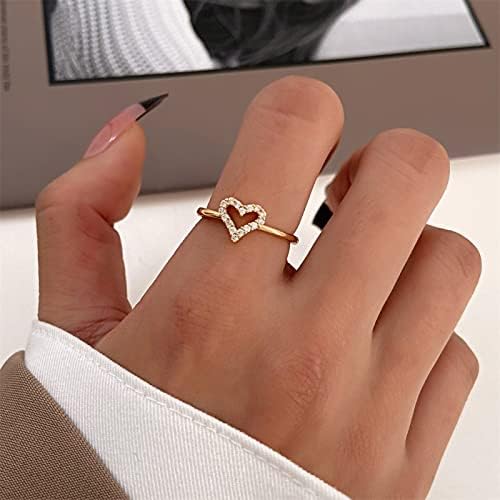 Resina Anéis grossos Anel de flores Conjunto de temperamento anel de temperamento amor abraço anel de personalidade de moda feminina simples