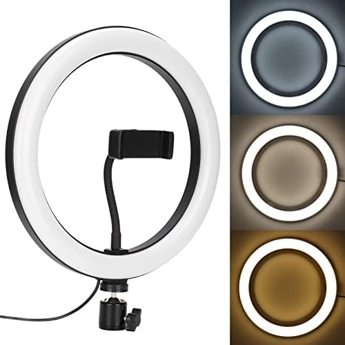 Luz de anel selfie, 10 níveis de brilho fotografia ao ar livre Luz de anel LED para transmissão de equipamentos de mídia