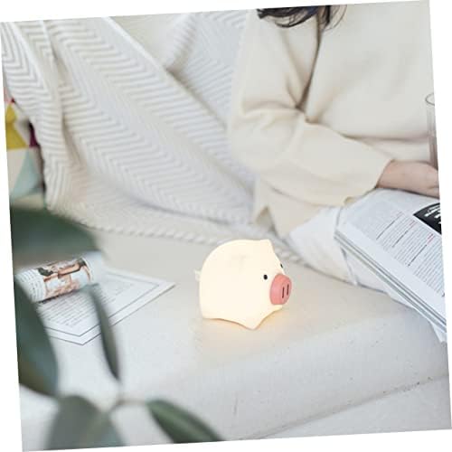 Mavaro 3pcs decoração LED Branco para função noturna Recarregável Luz USB Luz com mesa Luzes de bebê Luzes de cabeceira Crianças Lâmpada de lâmpada de silicone