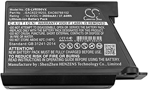 Substituição da bateria do Gymso para LG EAC62218202, EAC62218205, HOMBOT VR1010GR, HOMBOT VR1012BS, HOMBOT VR1012W,