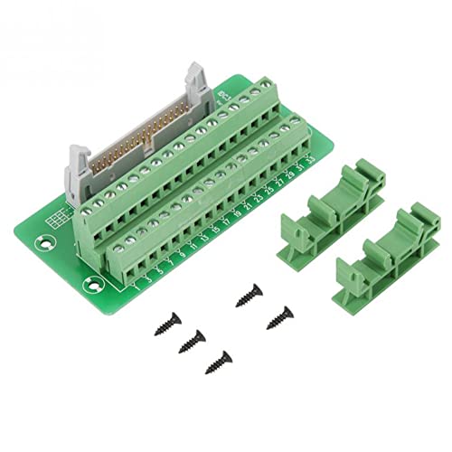 MOLENCE IDC34 2X17 PINS 0.1 Placa de breakout de masculino, conector do terminal de montagem do trilho C45 para PLC MCU