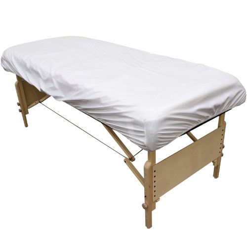 Tampa de massagem protetora de linho de corpo - barreira de mesa de massagem reutilizável com superfície limpa limpa. Material
