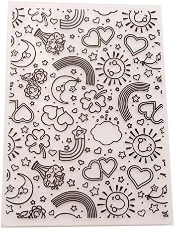 Arrietty Rainbow Icecream Star Sun Hearts Ame pastas de relevo de plástico para scrapbook Diy Card Ferramenta de plástico Ferramenta Pastas