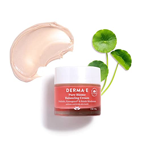 Creme de balanceamento de bioma puro de Derma-E-creme facial nutritivo acalma e fortalece a pele sensível-creme hidratante de face