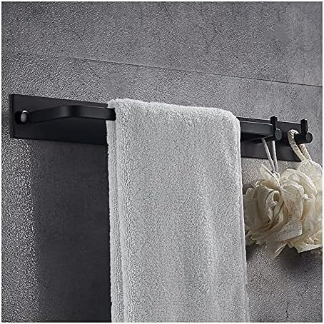 Omoons Towel Rack Rack Towel Bar Alumínio Toalha escovada Polta porta pendurada, acessórios de barra de toalhas de banheiro montados