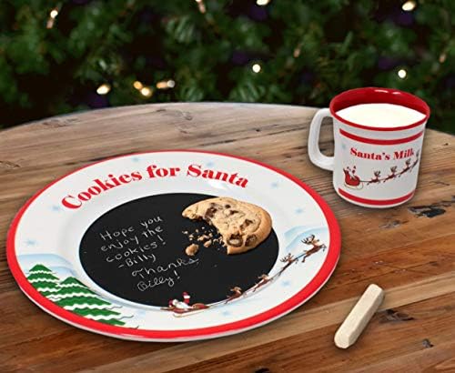 Placa de mensagem de biscoito doce e simples do Papai Noel