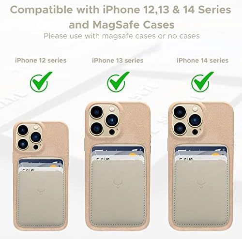 Cretanbull Magnetic iPhone Couro Carteira com MagSafe para iPhone 14 Pro Max/14 Plus/14 Pro/14, para iPhone 13 Pro