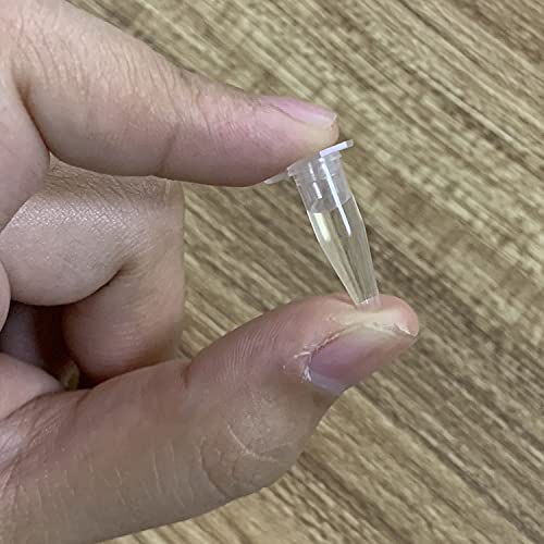 Tubos de centrífuga de taodan 200pcs 0,2 ml Clear Graduado Poliprepileno Microcentrífuga Teste frascos de frascos