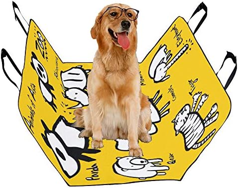 Capa de assento de cão enevotx artes de graffiti artes de impressão fofa de impressão