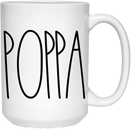 Poppa Caneca, Poppa Mug Gifts Para xícara de café de Natal, presente de aniversário, dia das mães/Dia dos pais,