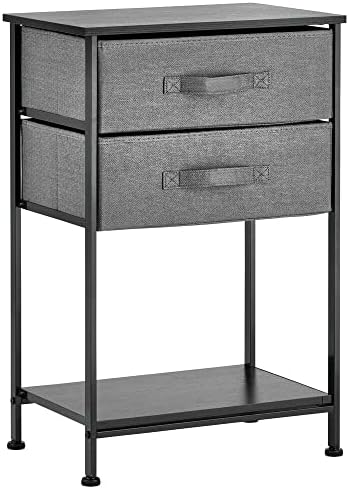 Mdesign Storage Crescer End/lateral Table Night Stand Furniture Unit - Pequeno organizador para quarto, escritório,