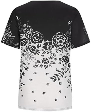 Meninas de manga curta tops de bloco colorido blusas camisetas para feminino vneck renda casual summer outono tops 2023 roupas
