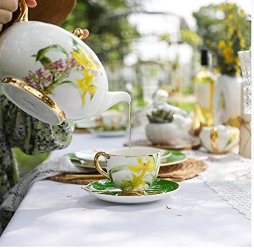 Gretd pastoral da tarde conjunto de chá china xícara de chá de chá de chá de açúcar tigela de prato de prato de prato de prato