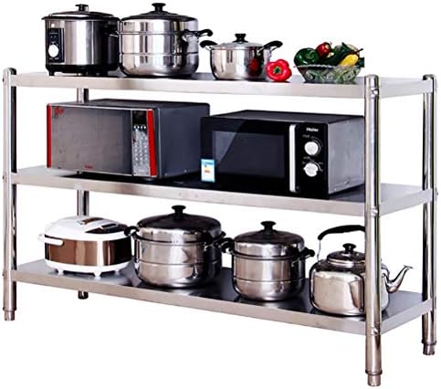 MM Metal Racking, unidade de prateleira de cozinha estável, até 80 kg por prateleira, prateleira de estação de trabalho para cozinha