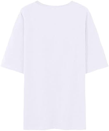 Camisetas femininas masculinas de Uofoco para casal que combina o dia do dia dos namorados no pescoço redondo de manga curta para o seu amante