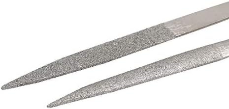 X-dree 7mm Largura de 2,5 mm de espessura de 160 mm de comprimento total meio round arquilo de diamante 10pcs (novo LON0167