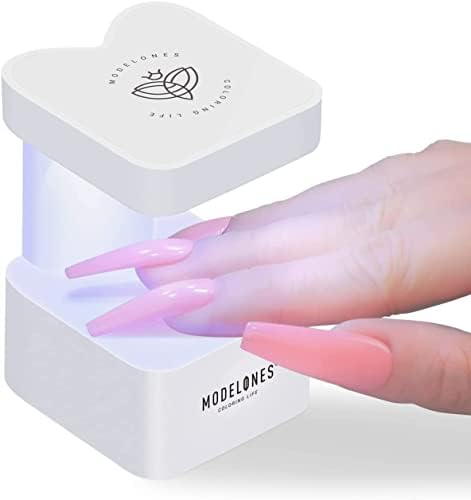 Lâmpada de unhas Mini LED Mini LED, lâmpada inovadora de unhas em gel, lâmpada U V para unhas de gel, luz de unha seca