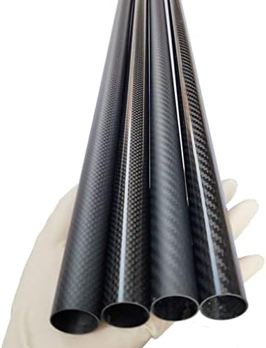 1pcs 3k Tubo completo de fibra de carbono, OD13 14 15 16 17 18 19 mm 1000mm de comprimento Tubo de carbono para drones DIY,