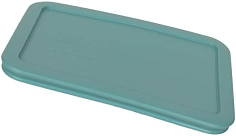 Pacote Pyrex-2 itens: 7210-PC 3 xícaras turquesa de tampas de armazenamento de alimentos de plástico feitos nos EUA