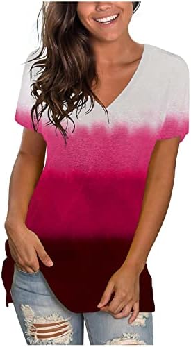 Camiseta da blusa para meninas outono no verão de manga curta de manga macia Comfortável, algodão da moda, cofre, tee casual 4K