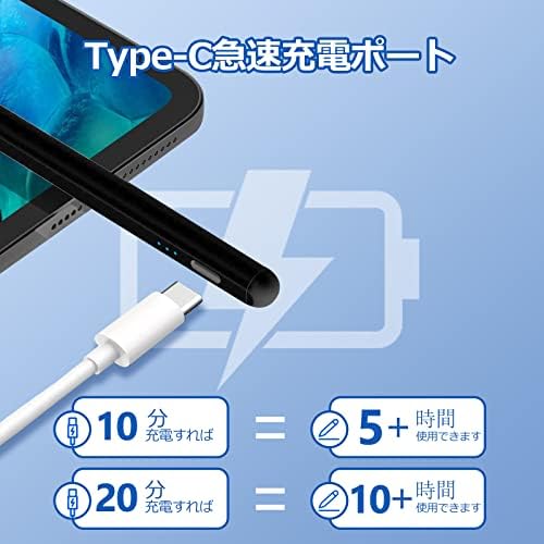 Caneta de caneta para iPad 9/10 Geração com rejeição de palma/carga mais rápida, molicar ipad lápis compatível com 2018-2023 apple ipad