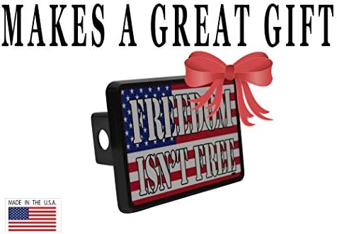 EUA American Flag Trailer Hitch Cover Plug Us Patriótico Freedom não está nos livres