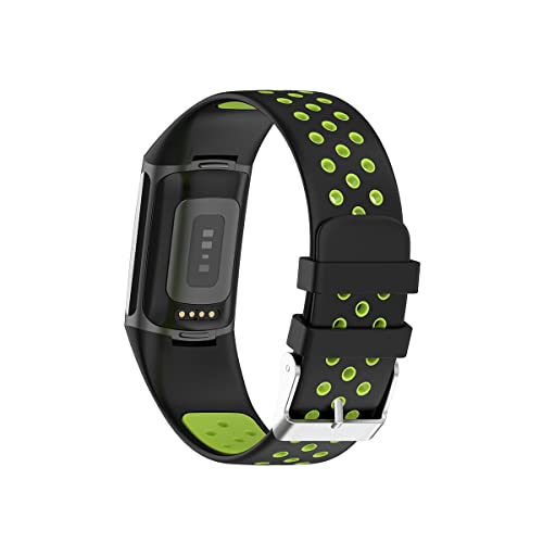 EIEUUK 10 PCS Bandas esportivas compatíveis com Fitbit Charge 5 Smartwatch Acessório, costura de pulseiras de fivela