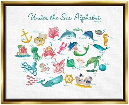 Stuell Industries Under the Sea Educational Alphabet Sea Life Learning, Design by Dishique