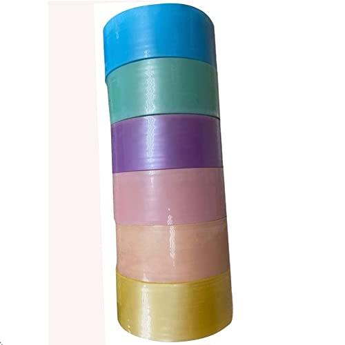 Homesogood 6 rolos fita adesiva, fitas adesivas coloridas decoração decoração colorida colorida bola fita de bola rolando presentes