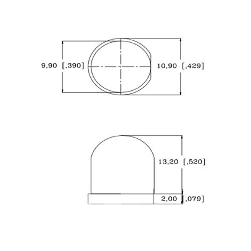 10mm 12V LED vermelho pré -conectado - Ultra Bright