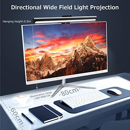 Docooler Monitor de computador Luz, cuidados oculares e sem tela Lâmpadas eletrônicas de leitura de luz da tela para
